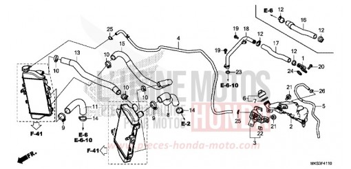 FLEXIBLE DE RADIATEUR/TUYAU D'EAU CRF1100AL de 2020